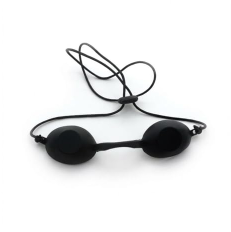 YIPFEN 2 Pcs Solarium Brille LED Schutzbrille, UV Solarium Schutzbrille Solariumbrille Sonnenschutz Brille für Sonnenbank Beauty Patienten Sonnenbrille IPL Behandlung LED Lichttherapie