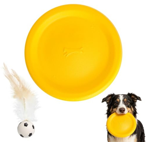 JYYWTSI Hundefrisbee, 23 cm Frisbee Hund Wurfscheibe für Apportierspielzeug Hund, Eva Leicht Robust Schwimmend Bissfest für Hundetraining Große Hunde im Park am See im Garten Outdoor