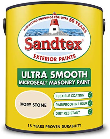 Sandtex Smooth Masonry 5L Ivory Stone