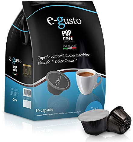 160 capsules Pop café e-gusto mélange 4 décaféiné compatibles Dolce Gusto machine à cafè