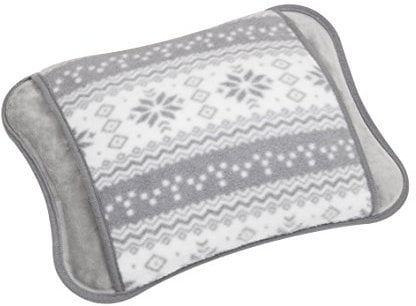Innoliving Scaldamani Morbido Boule INN-765 Scaldino Elettrico, Materiale Sintetico, Grigio, 20x7x13 cm