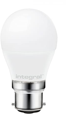 Integral LED Golf Ball Mini Globe Light Bulb 2700K BC B22 Bayonet Cap =60w