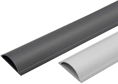 Kabelkanal selbstklebend 1m in 2 Farben & 2 Größen auswählbar (20x67mm, Grau)