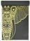 Von Yoga Studio entworfene Yogamatte – 183 cm x 61 cm große Mandala-Matte, 6 mm dicke rutschfeste Yogamatte, reißfeste PVC-Matte (Grey/Yellow)