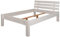 Schwarzwald Massivholz Kernbuche Comfort Bett Beethoven 50 cm hoch, weiß, 90 x 200 cm