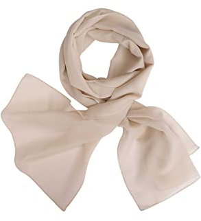 HAT YOU Halstuch Damen/Sommertuch/Chiffon Schal/Tuch für Frühling und Sommer/Ganzjährig - Made in Italy, Chiffon Tuch:Beige