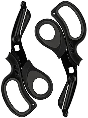 MEUUT 2 Pack Medical Scissors Trauma Shears-8 inches Patented Bandage Scissors, Surgical Grade Shears Stainless Steel EMT Scissors for Doctors Nurses EMT Workers