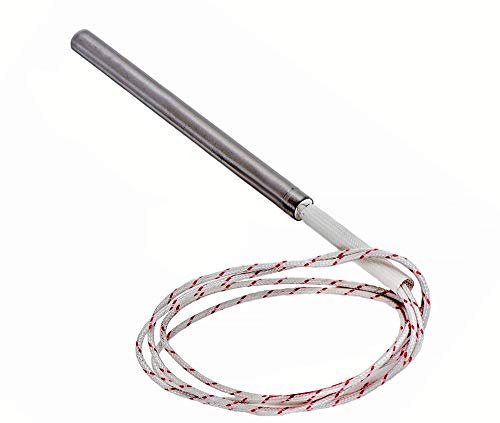 DOJA INDUSTRIAL | Bougie Allumage Poele à Granulés | Resistance Poele Pellets | Longueur: 150 mm | Diamètre: 10 mm | Puissance: 280 W | Tension: 220 V | Chaleur Rapide, Facile à Remplacer