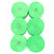 ANCLLO 6 Rollen 4,5 cm x 25 m Krepppapier Party Luftschlangen Hintergrund hängende Dekorationen für Geburtstagsparty, Hochzeit und Festival-Dekorationen (Hellgrün)