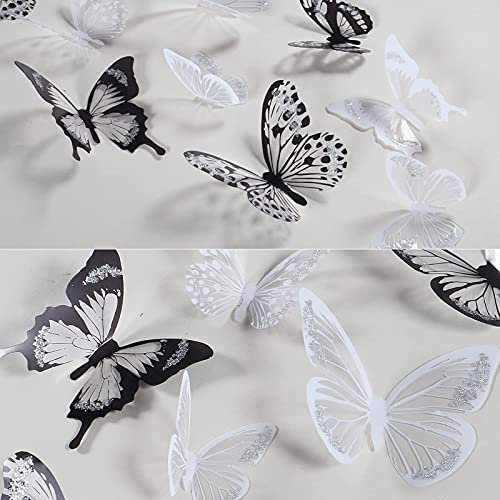 AOICRIE Schmetterling Wandsticker, 36 Stück Schmetterlinge Deko, Wandkunst Aufkleber, Sticker Wanddeko, Butterfly Dekoration Wandsticker DIY Wand Deko für Wohnzimmer Schlafzimmer Kinderzimmer Kinder