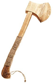 Juguetutto - Hacha Rústica de una Hoja - Juguete de Madera