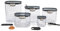ProKeeper+ - Juego de 9 recipientes herméticos de plástico transparente para alimentos y harina de azúcar con accesorios magnéticos