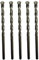 10mm x 200mm TCT Tipped Masonry Drill Bits (Pack Of 5) For Concrete Brick Porcelain Ceramic Tile Plastic Wood