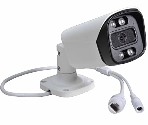 Outdoor-indoor Telecamera IP Bullet POE grandangolare 5MP Telecamera di rete IP 5.0MP Telecamera di sicurezza IP Motion Detective PoE IR Infrarossi Nero/bianco Visione notturna (3.6mm)