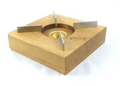 Stövchen Eiche Holz Teekanne Edelstahl Holzstövchen