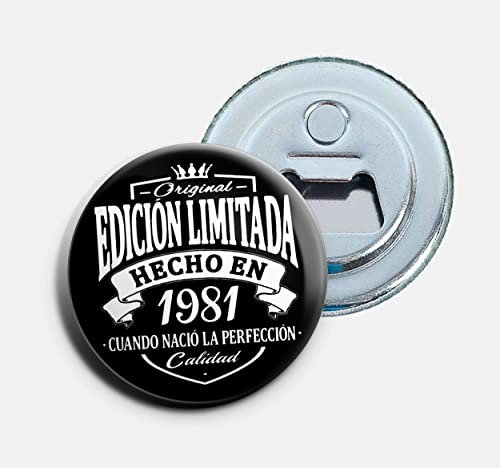 Chapas Abrebotellas con imán personalizadas para cumpleaños | Edition (50)