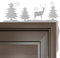 Trim Weihnachts-Eck-Dekoration mit Holzrahmen von Weihnachtsmann und Rentier, 2 Stück, Holzrahmen Ecke Haus Tür Dekor Türen Fenster Wände DIY Jildouf