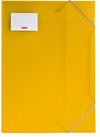 NEU BRUNNEN Sammelmappe FACT!pp DIN A3 aus Kunststoff, gelb, mit Gummizug
