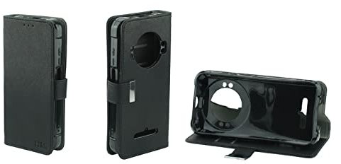 caseroxx Bookstyle Tasche für Ulefone Power Armor 16 Pro / 16S, Kunstleder Hülle mit Kartenfach & TPU-Halterung, klappbar, schwarz