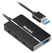 Hamlet - HUB USB3.0 Slim 4 Porte 5.0GBPS