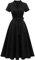 Wedtrend Cocktailkleid Petticoat Kleid 50er Jahre Jugendweihe Kleider Petticoat Kleid Damen Kleid Schwarz Swing Cocktailkleid WTP30001 Black L