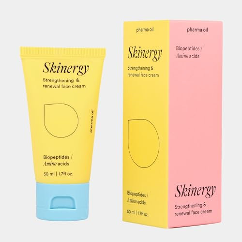 Pharma Oil - Skinergy Gesichtscreme mit Biopeptide & Amino Acid - Face Moisturizer - Anti Falten Gesichtscreme Trockene Haut - Nachtcreme - Feuchtigkeitscreme - Gesichtspflege - Face Care - 50ml