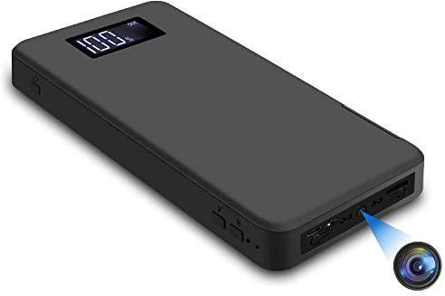 camddegg Cámara espía 1080p cámara portátil pequeña 10.000 Mah Cámara Oculta, con detección de Movimiento de visión Nocturna 50 Horas de grabación Continua de la Cámara(Incluyendo 32 GB)