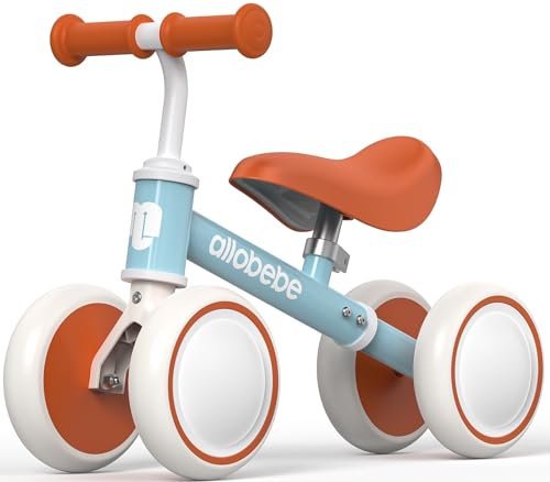 allobebe Kinder Laufrad ab 1 Jahr,Spielzeug für 10-24 Monate, (Verstellbarer Sitz) kinderspielzeug ab 1-2jahr,Baby Geschenk mädchen Junge