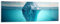 Panorama Bilder auf Glas 160x50cm Glasbild Eisberg Wasser Gletscher Groß XXL Wanddeko Bild im Glas Schlafzimmer Küche Wandbilder Dekoration Wohnzimmer Modern Wand Kunstdruck Art GAB160x50-5733