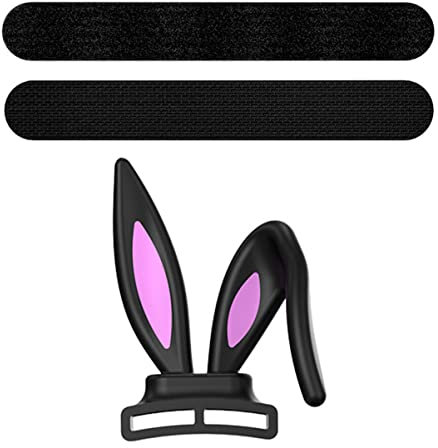 KONTONTY Bunny Ear Headset Decoration Adorable Silicone Headphone Attachment for Cosplay Fit for Headsets Easy Installation Cute and Fun Accessory for Gaming and Everyday Use