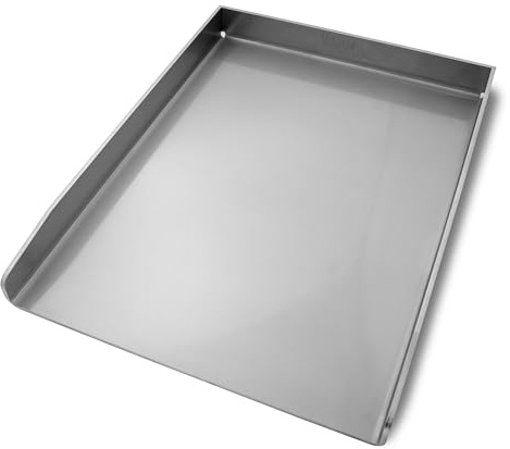 Plancha Edelstahl Grillplatte | Medium - 40x30cm | 4mm Massiv