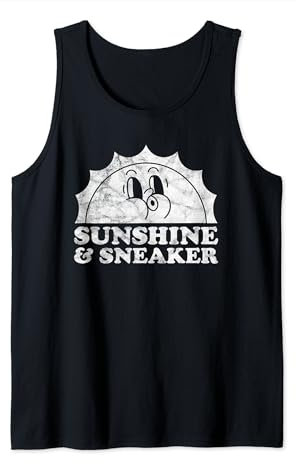 Sunshine and Sneaker Retro Vintage Sun Sneakers Schuhe Tank Top