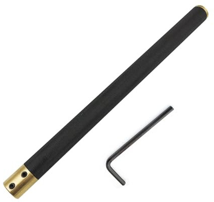 Singring Truning Tool Handle 12mm Hole Aluminum Alloy Interchangeable Handle for Woodturning Carbide Lathe Tool Bar (Square Hole)