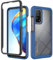 ILING Cover per Xiaomi Mi 10T / Mi 10T Pro 5G, 360°Complète Protection Ultra Sottile Trasparente Antiurto Custodia con Protezione Schermo Integrata, Difficile PC Silicone TPU Caso (Blu Scuro)