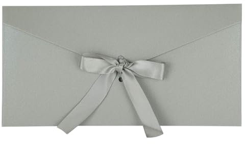 10 Stück Vintage Briefumschläge mit Schleife 22 x 11cm Kraftpapier Schön Umschläge Lang für Hochzeit Einladungskarten Nachricht Karte Party Geburtstag Weihnachten Festival Geschenk Karten