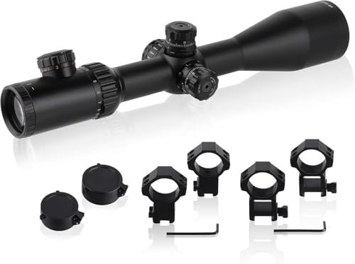 ToopMount 4-24x50 Teleskop ZF, Sucher mit Seitlichem Parallaxenrad, Nullstellungsknöpfe, Geätzte Linsenoptik 30mm Tubus, Wasserdichtes Grünes voll Multivergütetes Monokular