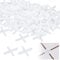 500 Pcs Tile Spacers, 3mm Plastic Cross Shaped Gasket Spacers Tiling Tools Ceramic Tile Lnstallation for Fixing Mat Tile Leveling (White)
