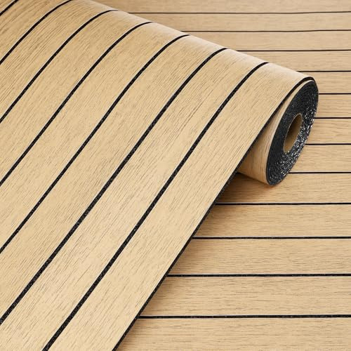 Livelynine Spesso Carta da Parati Legno Noce Naturale 30CMx5M Carta Adesiva per Pareti Camera da Letto Corridoio Ufficio Rivestimento Parete Legno Listelli Marrone Moderno Skandi Pannelli Murali 3D