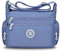 JUYANO Umhängetasche Damen Groß Wasserdicht Crossbody Bag, Nylon Mittelgroß Handtaschen Damen Leichte Tasche mit Vielen Fächern Verstellbarer Breiter Gurt für Ausgehen Reisen Arbeit(Blau)