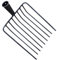 Colcolo de la Fourche en Acier Remplacement du Jardin Supplies Facile à Nettoyer et Transport, 9 Dents