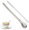 Paja de paja - relleno del agitador del colador - cuchara de paja - Filtro de bebida Paja - de acero inoxidable portátil - Bomboule multifuncional Paja de bebida, para café de b