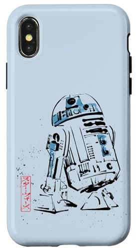 Star Wars R2-D2 Japan Sumi-e Ink Wash Painting Style Hülle für iPhone X/XS
