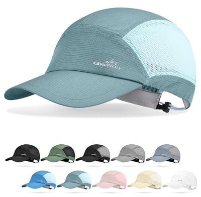 GXCROR Performance Baseball-Cap für Damen & Herren – UPF 50+ Sportkappe, Leicht & Schnelltrocknend für Golf, Wandern, Gym | Adjustierbarer Sonnenschutz mit Reflektivem Logo