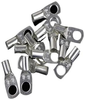 20 Stück SC6-6 verzinnte Kupfer-Verbindungsklemme, Bolzenloch, Kabelschuh, Batterieklemme, 6 mm quadratischer Draht
