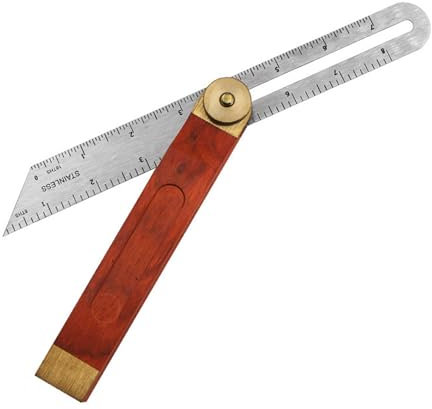 BCENG Multi Winkelschmiege Verstellbarer Multifunktionswinkel T Schmiege Verstellbarer Winkel mit Feststellfunktion Multiwinkel Präzisionswinkel Gehrmaß Winkel für Möbel Architektur DIY Handwerk
