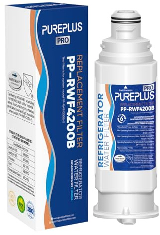 PUREPLUS DA97-17376B NSF 53&42 Certified Water Filter Replacement for Samsung HAF-QIN, HAF-QIN/EXP, DA97-08006C, RF23M8070SG, RF23M8070SR, RF23M8090SG, RF23M8090SR, RF23M8570SR Refrigerator, 1Pack