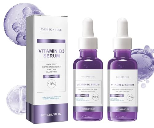 B3 Niacinamid Serum 2PCS, Anti-Aging Serum Gesicht, Anti Pigmentflecken Gesicht Mit Niacinamid, Anti PigmentfleckenSerum, Mildert dunkle Flecken, Pigmentflecken, Altersflecken, Pickelmale