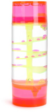 LULUFUN Sablier à huile coloré avec minuteur de mouvement liquide, jouets sensoriels pour relaxation visuelle, jouets de bureau apaisants pour soulager le stress, cadeaux pour adultes et enfants (rose