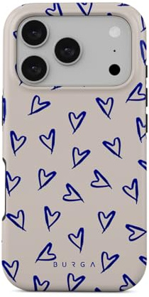 BURGA Handyhülle für iPhone 17 Pro – Unisex Hybrid-Schutzhülle mit stoßdämpfendem TPU & kratzfester Außenschale, erhöhter Displayrand, MagSafe-kompatibel, kabelloses Laden, stylisches Design