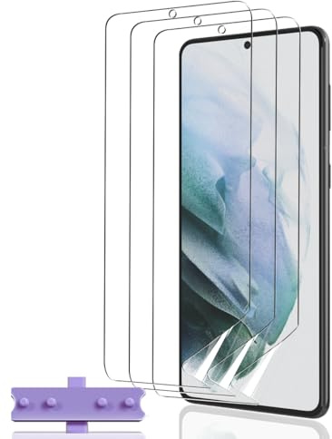 Teenrpov Protection d'écran pour Samsung Galaxy S21 Plus [Pas Verre Trempé], HD/Anti-Rayures Anti-huile, Anti-salissures, Résistant à L'eau, TPU Film Protection écran pour Samsung Galaxy S21 Plus